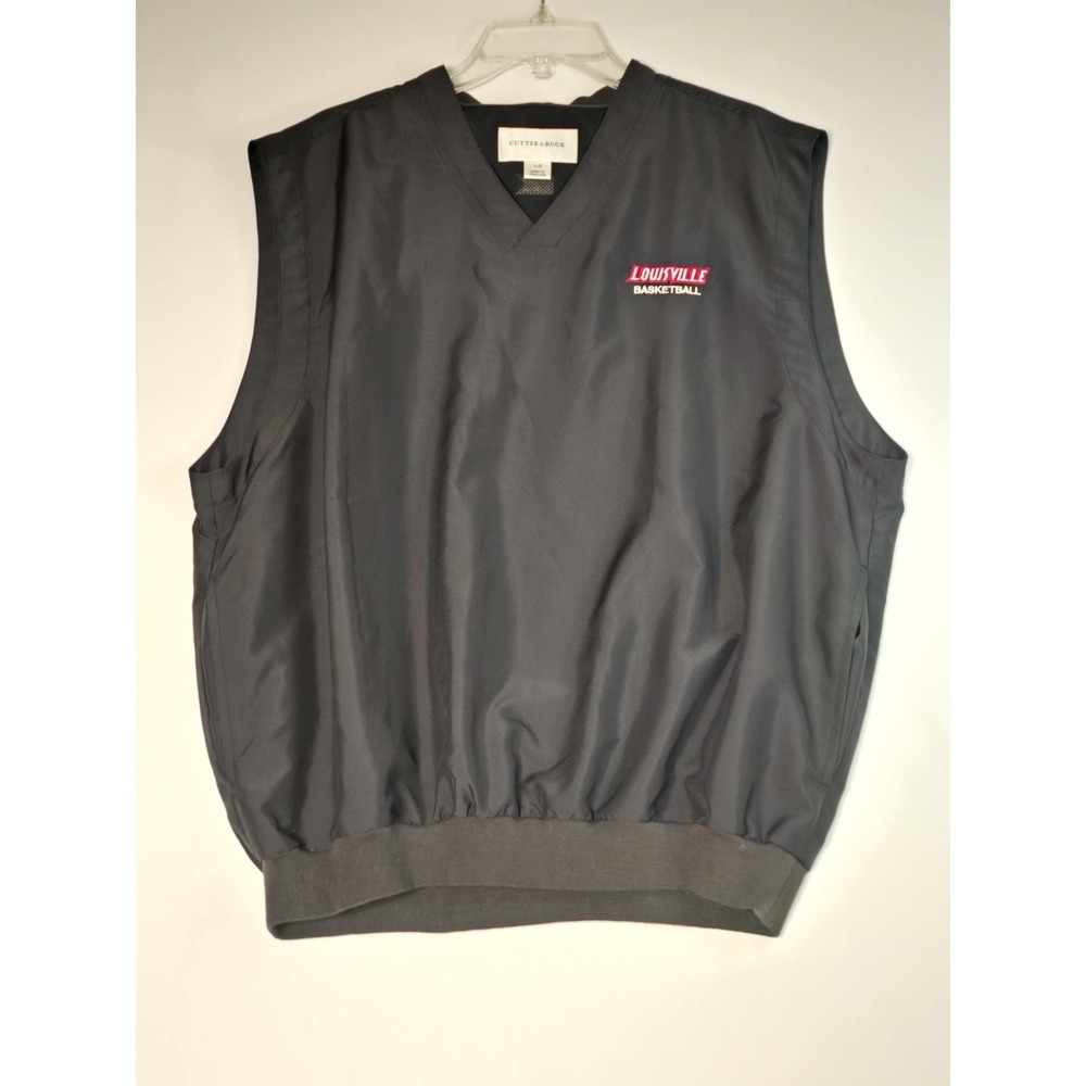 Men's Cutter & Buck Lg University of Louisville Basketball Pullover Golf Vest